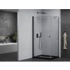 MEXEN/S - Pretoria sprchový kout 80x110, transparent, černá + sprchová vanička včetně sifonu 852-080-110-70-00-4070B