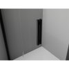 MEXEN/S - Exo čtvrtkruhový asymetrický posuvný sprchový kout 90 x 80, transparent, černá 8131-090-080-70-00