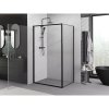 MEXEN/S - Exo sprchový kout dveře křídlové 75 x 70, transparent, černá 817-075-070-70-00