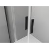 MEXEN/S - Exo čtvrtkruhový asymetrický posuvný sprchový kout 120 x 90, transparent, černá 8132-120-090-70-00