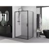 MEXEN/S - Exo sprchový kout dveře křídlové 80 x 95, transparent, černá 8181-080-095-70-00
