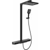 MEXEN - Zoom nástěnný sprchový set s dešťovou sprchou a baterií, černá 78101-70