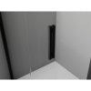 MEXEN/S - Exo čtvrtkruhový asymetrický posuvný sprchový kout 120 x 90 cm, transparent, černá 8131-120-090-70-00