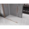 MEXEN/S - Velar Sprchová zástěna posuvná Walk-in 160 x 200, dekor 8 mm, měď kartáčovaná 871-160-000-33-65