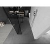 MEXEN/S - Kioto Sprchová zástěna WALK-IN volněstojící 100 x 30 x 30, černý vzor, chrom 800-100-030-222-01-70-030