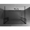 MEXEN/S - Kioto Sprchová zástěna WALK-IN volněstojící 100 x 30 x 30, černý vzor, černá 800-100-030-222-70-70-030