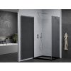 MEXEN/S - Pretoria sprchový kout 100x80, grafit, chrom + sprchová vanička včetně sifonu 852-100-080-01-40-4070