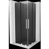 MEXEN/S - Velar Duo sprchový kout, posuvné dveře 100 x 100, grafit, bílá 871-100-100-42-20