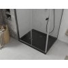 MEXEN/S - Lima sprchový kout zalamovací dveře 90 x 100, transparent, černý + Flat černá vanička se sifonem 856-090-100-70-00-4070B