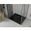 MEXEN/S - Lima sprchový kout zalamovací dveře 90 x 100, transparent, černý + Flat černá vanička se sifonem 856-090-100-70-00-4070B