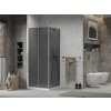 MEXEN/S - Lima sprchový kout 80x80, grafit, chrom + bílá vanička se sifonem 856-080-080-01-40-4010