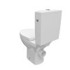 CERSANIT - WC KOMBI PARVA 216 010 3/6 SEDÁTKO PARVA DUROPLAST - SOFT CLOSE K27-002