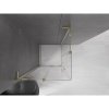 MEXEN/S - Velar L Duo sprchový kout, posuvné dveře 100 x 100 cm, transparent, zlato 871-100-100-02-03-50