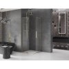 MEXEN/S - Velar L Duo sprchový kout, posuvné dveře 100 x 100 cm, transparent, zlato 871-100-100-02-03-50