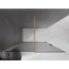MEXEN/S - Velar Sprchová zástěna posuvná Walk-in 150 x 200, grafit 8 mm, zlato kartáčovaná 871-150-000-43-55