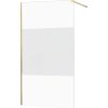 MEXEN/S - KIOTO Sprchová zástěna WALK-IN 120x200 cm 8 mm, zlatá, Transparent/matné sklo 800-120-101-50-35