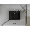 MEXEN/S - Lima sprchový kout zalamovací dveře 100 x 90, transparent, chrom + Flat černá vanička se sifonem 856-100-090-01-00-4070