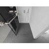 MEXEN/S - Kioto+ L Sprchová zástěna WALK-IN s poličkou a držákem ručníků 80 x 200 cm, černý vzor, nikl kartáčovaná 800-080-123-97-70