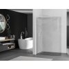 MEXEN/S - Kioto Sprchová zástěna WALK-IN zaoblená 90 x 200, transparent 8 mm, bílá - 800-080-101-20-06 800-090-101-20-06