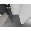 MEXEN/S - Kioto Sprchová zástěna WALK-IN zaoblená 90 x 200, transparent 8 mm, bílá - 800-080-101-20-06 800-090-101-20-06