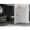 MEXEN/S - Kioto Sprchová zástěna WALK-IN 110 x 200, transparent 8 mm, měď kartáčovaná 800-110-101-65-00