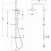 MEXEN/S - KX17 sprchový sloup s termostatickou baterií černá 771501791-70