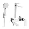 MEXEN/S - Zero SET umyvadlová + vanová baterie s příslušenstvím R40, chrom 71113R40-00