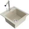 MEXEN/S - Vito granitový dřez 1-miska včetně baterie Duero, béžová 6503-69-671600-00