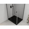 MEXEN/S - Roma sprchový kout 90x120, transparent, černá + černá vanička se sifonem 854-090-120-70-00-4070B