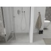 MEXEN - Lima sprchové dveře zalamovací 80, transparent, chrom se stěnovým profilem 856-080-000-01-00