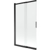 MEXEN - Fox 2-křídlá posuvná vanová zástěna 100 x 150, transparent, černá 891-100-002-70-00