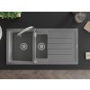 MEXEN/S - Andres granitový dřez s odkapávačem včetně baterie Savita, šedá 6515-71-672601-00  + slevový kód