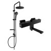 MEXEN/S - Erik sprchový sloup včetně sprchové termostatické baterie Cube, černá 77910205-70