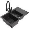 MEXEN/S - Gaspar granitový dřez 1.5 s odkapávačem včetně baterie Duo, černá kropenatá 6507-76-671701-70-B  + slevový kód