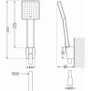 MEXEN/S - Aries R45 vanová baterie s příslušenstvím, chrom 74483R45-00