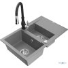 MEXEN/S - Gaspar granitový dřez 1.5 s odkapávačem včetně baterie Savita, šedá 6507-71-672601-70  + slevový kód