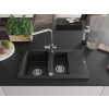 MEXEN/S - Gaspar granitový dřez 1.5 s odkapávačem včetně baterie Duero, černá/zlatá metalik 6507-75-671600-00  + slevový kód