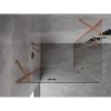 MEXEN/S - Mist H Duo sprchový kout dveře křídlové 95 x 80, transparent, měď kartáčovaná 8A5-095L-080P-65-00