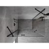 MEXEN/S - Mist H Duo sprchový kout dveře křídlové 95 x 85, transparent, černá 8A5-095L-085P-70-00