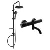 MEXEN/S - Erik sprchový sloup včetně sprchové termostatické baterie Kai, černá 77900205-70
