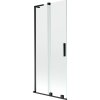 MEXEN/S - Velar L dvoukřídlá posuvná vanová zástěna 85 x 150, transparent, černá 896-085-003-01-70