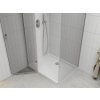 MEXEN/S - Roma sprchvý kout 80x90, kyvný, čiré sklo, chrom + vanička 854-080-090-01-00-4010