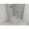 MEXEN/S - Roma Duo sprchový kout 90x80, transparent, chrom +vanička se sifonem 854-090-080-01-02-4010
