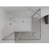 MEXEN/S - Roma Duo sprchový kout 90x80, transparent, chrom +vanička se sifonem 854-090-080-01-02-4010