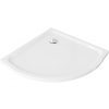 MEXEN - Sprchová vanička čtvrtkruh 80x80, bílá 41108080
