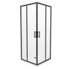 MEXEN - Rio sprchový kout čtverec 80x80, průhledná, černá 860-080-080-70-00