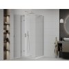 MEXEN/S - Roma sprchový kout 90x90, kyvný, čiré sklo, chrom + vanička 854-090-090-01-00-4010