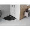 MEXEN - Sprchová vanička čtvrtkruh 80x80 cm černá 41708080