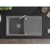 MEXEN - Leo granitový dřez s odkapávačem 900x500 mm, šedá 6501901010-71
