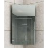 Koupelnový SET SANDRA 40×70 cm – rohová galerka se zrcadlem + LED svítidlo ANDREA 5 W